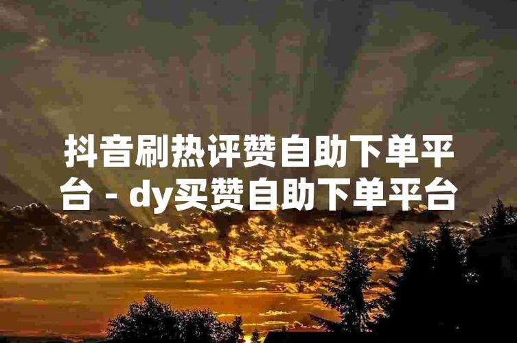 抖音刷赞自助下单平台，快速涨赞轻松搞定